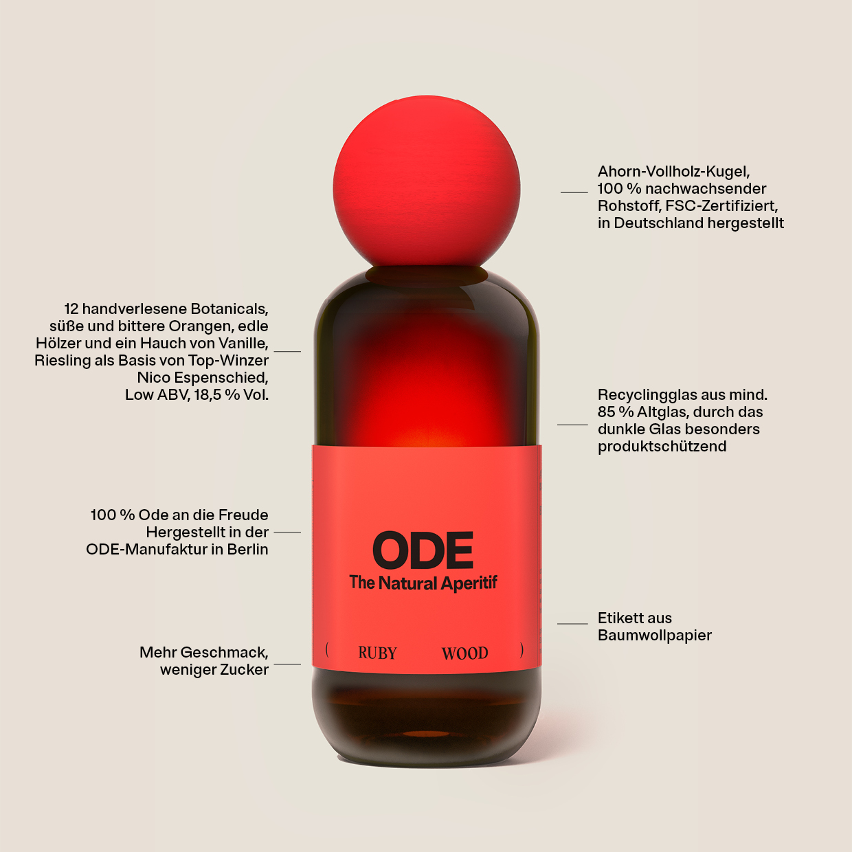 ODE natural Aperitif (Ruby Wood) 0,5